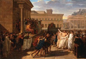 Brutus Listening to the Ambassadors from the Tarquins by Louis Lafitte
